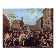 The March Of The Guards To Finchley By Hogarth Invitations