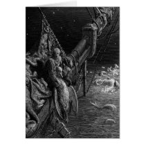 The Mariner gazes on the serpents in the ocean Cards