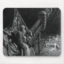 The Mariner gazes on the serpents in the ocean Mousepad