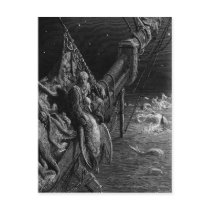The Mariner gazes on the serpents in the ocean Post Card