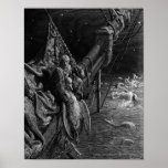 The Mariner gazes on the serpents in the ocean posters