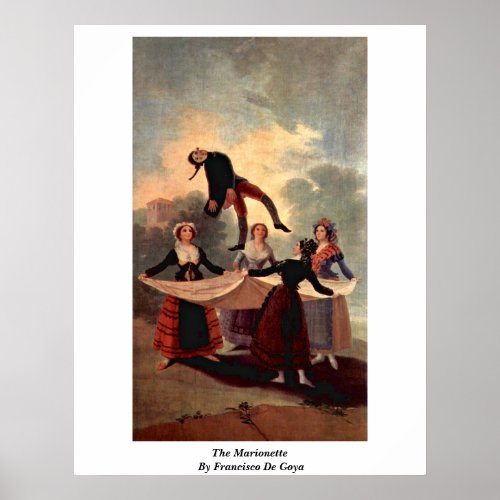 The Marionette By Francisco De Goya Poster