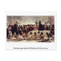 The Marriage Market Of Babylon By Edwin Long Postcard