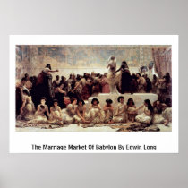 The Marriage Market Of Babylon By Edwin Long Print