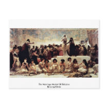 The Marriage Market Of Babylon By Long Edwin Post Cards