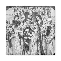 The Marriage of Henry VI and Margaret of Anjou Refrigerator Magnet