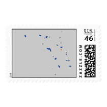 The Marshall Islands Flag Map postage