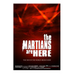 Where to begin? Well as the intro to each episode says it’s the story of five strangers that come together at the end of the world… Cities have disappeared all over the world and in the blink of an eye humanity is pushed to the bring of extinction. In among the resulting chaos five strangers set out separately on their own personal journey to uncover what is going on. If they survive long enough. The journey starts in Sydney Australia, little by little Mickey, Jones, Jim, Rose and Sarah unravel the clues of the past as they make their way to Canada and Project Eden, the last hope for survival. So please join them as they make their journey through 34 chapters and countless situations that will challenge not just their skills to survive but the very concept of what it is to be human… Visit www.themartiansarehere.com for weekly science fiction podcast every week. THE MARTIANS ARE HERE POSTER