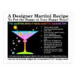 The Martini Diva's 5 Basic Martini Tips Postcard