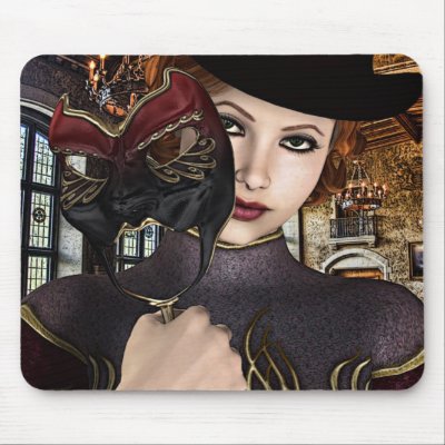 'The Masquerade' Mousepad by Articyn