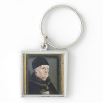The Matheron Diptych: Portrait of Rene I Keychain