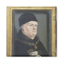 The Matheron Diptych: Portrait of Rene I Refrigerator Magnets