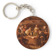 The Mayflower Compact by Jean Leon Gerome Ferris Key Chains