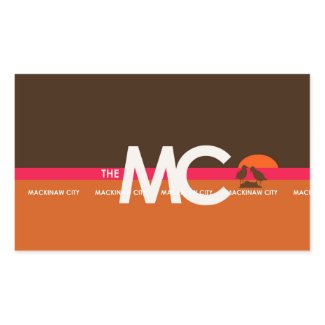 The MC Mackinaw City, MI Sticker sticker