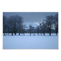 The Meadows Under Snow Photo Print