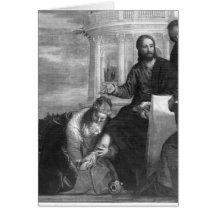 The Meal at the House of Simon the Pharisee Greeting Card