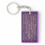 The Meaning of Love Collage Keychain key chains