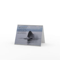 The measure of life greeting card