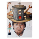 The Mechanic-Thinking Cap Series Greeting Cards