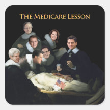 The Medicare Lesson Square Sticker