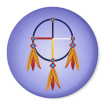 The Medicine Wheel Magnet by Lotacats The Medicine Wheel Magnet
