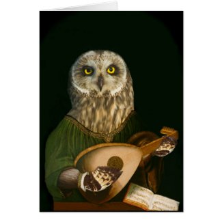 The Medieval Owl Plays His Lute