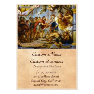 The Meeting of Abraham and Melchizedek Rubens art Business Card Templates