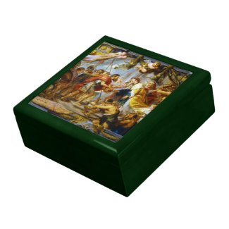 The Meeting of Abraham and Melchizedek Rubens art Jewelry Box