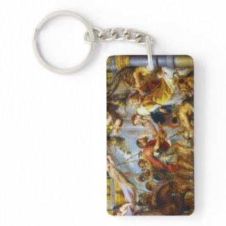 The Meeting of Abraham and Melchizedek Rubens art Keychain
