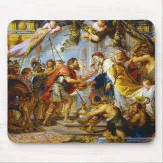 The Meeting of Abraham and Melchizedek Rubens art Mousepad