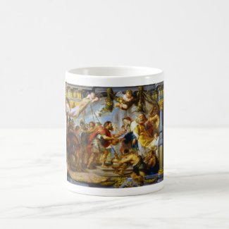 The Meeting of Abraham and Melchizedek Rubens art Coffee Mug