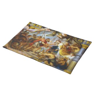 The Meeting of Abraham and Melchizedek Rubens art Placemat