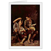 The Melon Eater By Bartolome Esteban Murillo Card