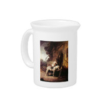 The Merciful Samaritan by Rembrandt Pitcher