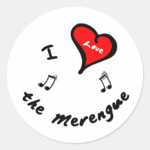the Merengue Items - I Heart the Merengue Stickers