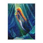 The Mermaid & The Mirror - Postcard