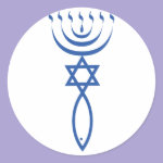 The Messianic Jewish Seal of Jerusalem Stickers