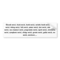 The Metal Sticker bumper stickers by mbretall The Metal Sticker bumper stickers
