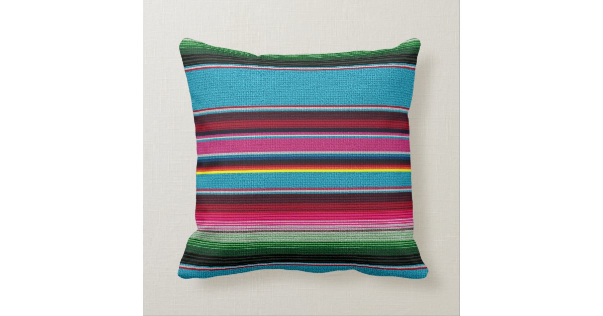 The Mexican Blanket Throw Pillow Zazzle