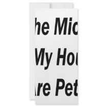 The Mice In My House Are Pets rack cards