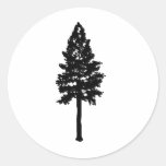 the midnight woods round stickers