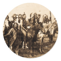The Mighty Sioux Round Stickers