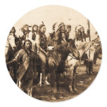 The Mighty Sioux Round Stickers