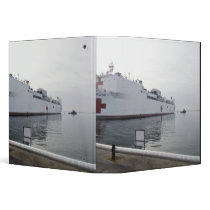 The Military Sealift Command hospital ship 3 Ring Binder