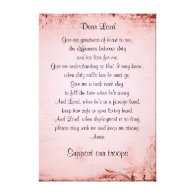 The military wife's prayer canvas prints