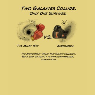 The Milky Way vs. Andromeda Tee #3 shirt