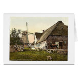 The mill at Munkmarsch, Sylt, Schleswig-Holstein, Card