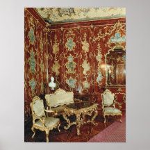 The Millionen Room panelled with fig wood inlaid Posters