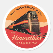 The Milwaukee Road Round Stickers