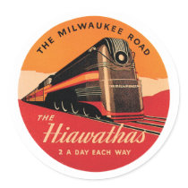 The Milwaukee Road Round Stickers